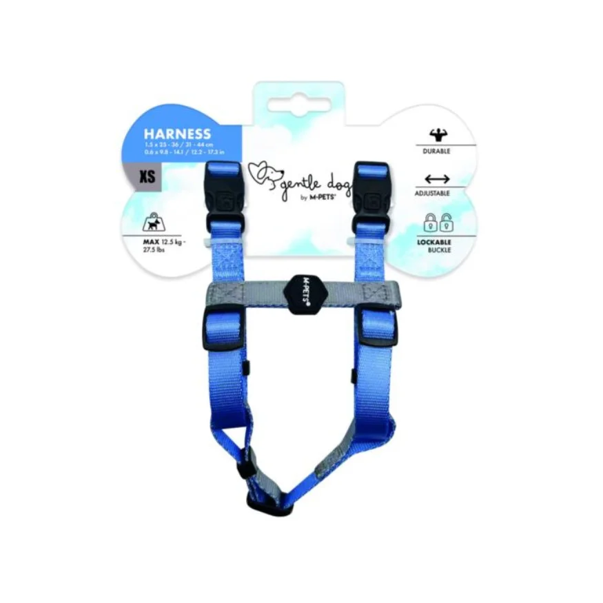 Szelki Gentle Dog M-PETS – niebieskie szelki dla psa, rozmiar XS