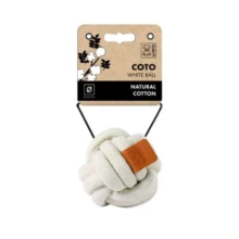 Zabawka dla psa M-PETS COTO – naturalna bawełniana kula Ø9,5 cm