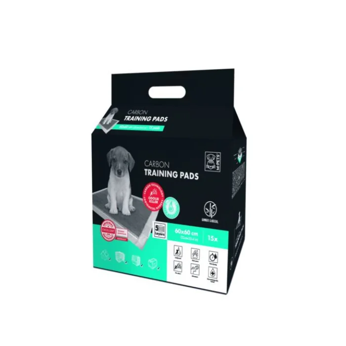 Podkładki treningowe Carbon Technology 60 × 60 cm – szare, 15 sztuk