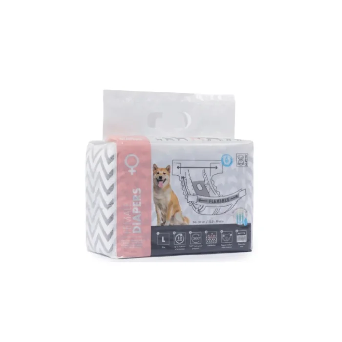 Pieluchy dla suczek DIAPERS – ONA L – superchłonne, 10 sztuk