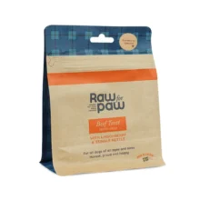 RAW for PAW Beef liofilizowane przysmaki z wołowiny z borówką i pokrzywą 50 g