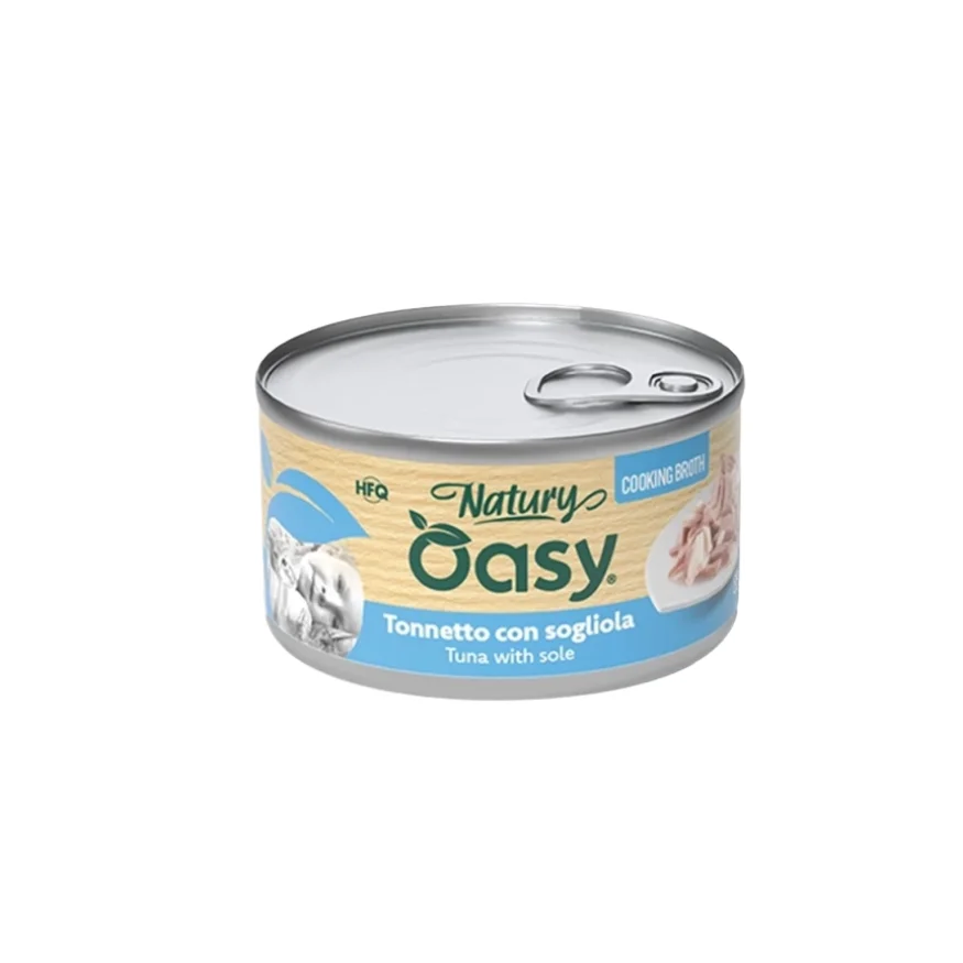 Oasy Natury Broth Tuńczyk z solą – naturalna karma uzupełniająca dla dorosłych kotów 85 g