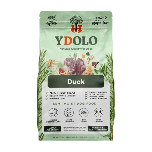 YDOLO Duck półwilgotna karma dla dorosłych psów z kaczką