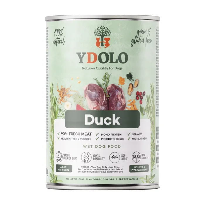 YDOLO Healthy & Pure Duck mokra karma dla psa z 90% mięsa kaczki