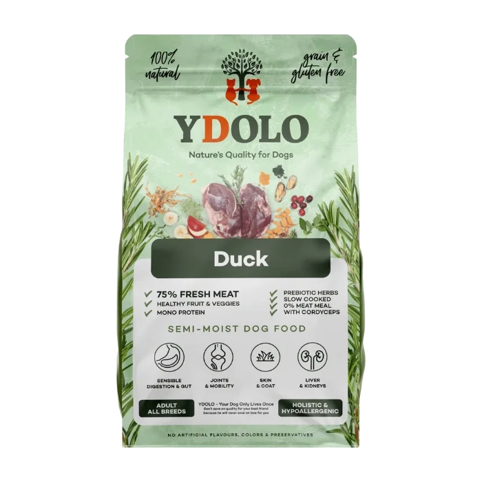 YDOLO Duck półwilgotna karma dla dorosłych psów z kaczką