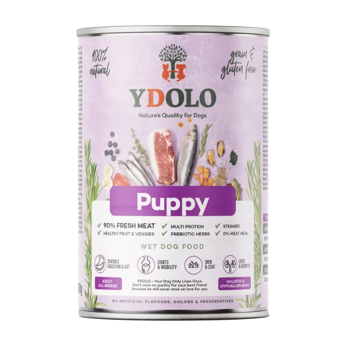 YDOLO Healthy & Pure Puppy mokra karma dla szczeniąt z Iberico i rybami