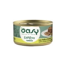 OASY terrine kurczak z warzywami dla kota mokra karma miękkie kawałki puszka