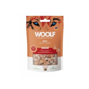 Woolf Soft Cubes Beef Monoprotein 100 g – miękkie przysmaki dla psa z wołowiny, monoproteinowe