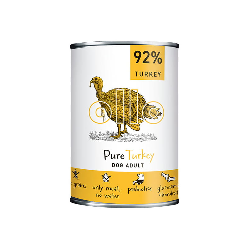 Ollo Pure Turkey 400 g – monobiałkowa mokra karma dla psa z indykiem