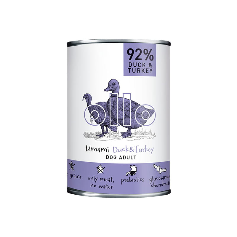 Ollo Umami Duck & Turkey 400 g – mokra karma dla psa z kaczką i indykiem