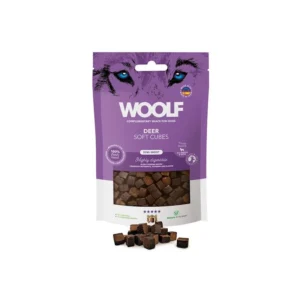 Woolf Soft Cubes Deer Monoprotein 100 g – miękkie przysmaki dla psa z dziczyzny, monoproteinowe