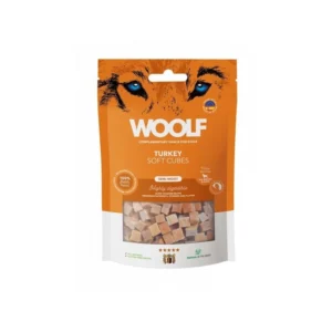 Woolf Soft Cubes Turkey Monoprotein 100 g – miękkie przysmaki dla psa z indyka, monoproteinowe