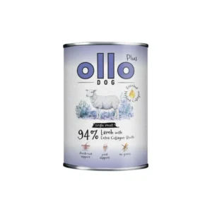 Ollo Plus Kolagen Jagnięcina 400 g mokra karma dla psa hipoalergiczna z kolagenem i jagnięciną