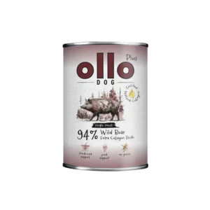Ollo Plus Kolagen Dzik 400 g mokra karma dla psa z dziczyzną i kolagenem na stawy i regenerację